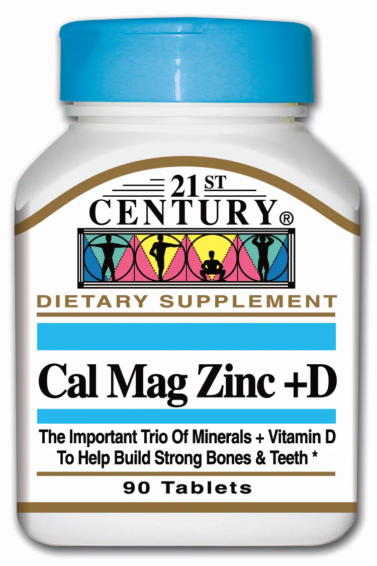 21st Century Calcium Magnesium & Zinc + D 90 Tablets - Image 2