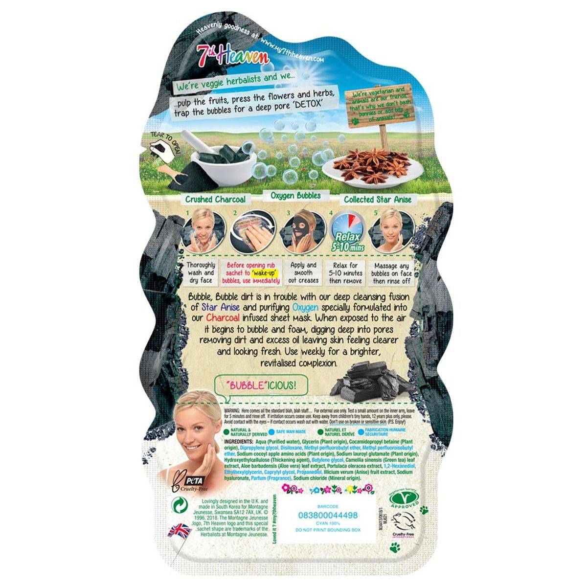 7th Heaven Charcoal Detox Bubble Mask - Image 2