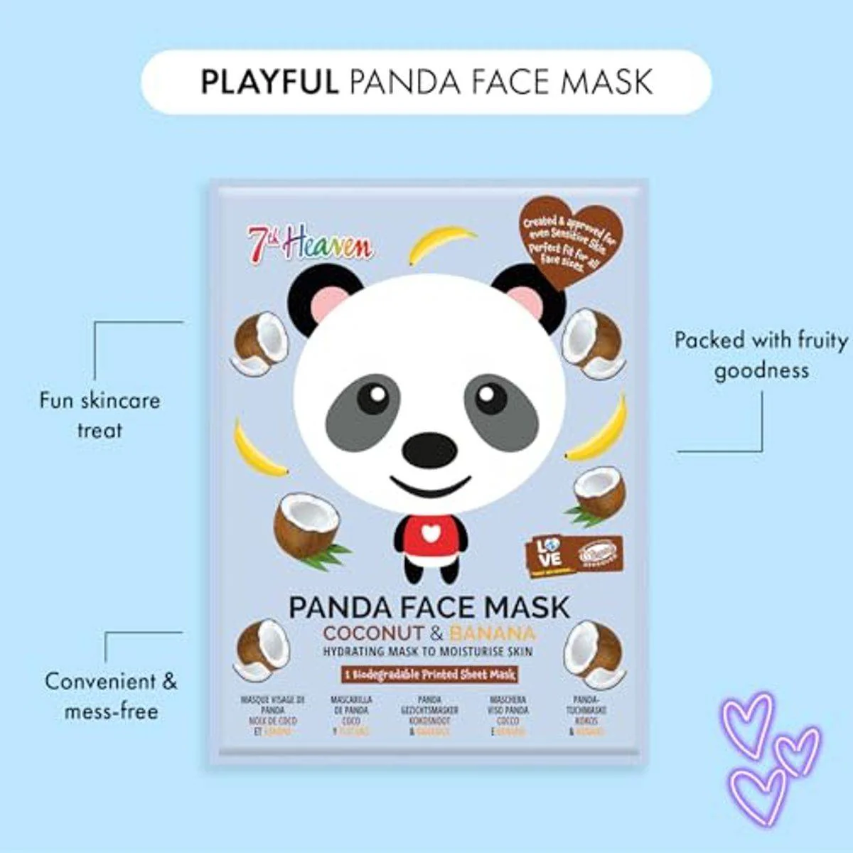 7th Heaven Panda Face Sheet Mask - Image 4