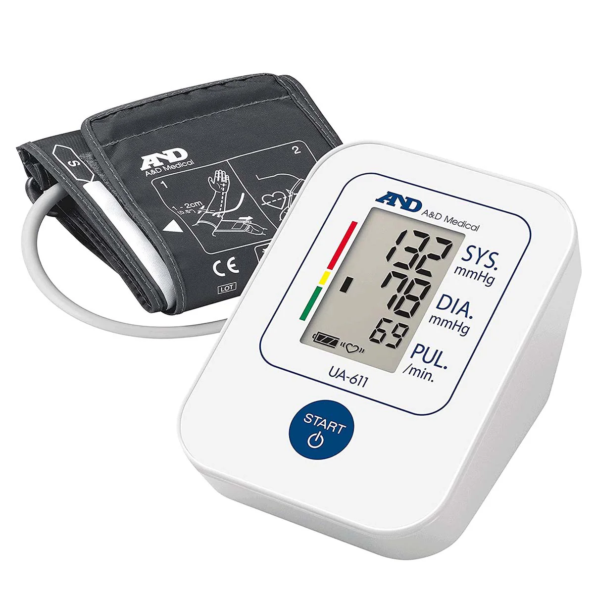 A&D Medical Upper Arm Blood Pressure Monitor UA-611 Simple