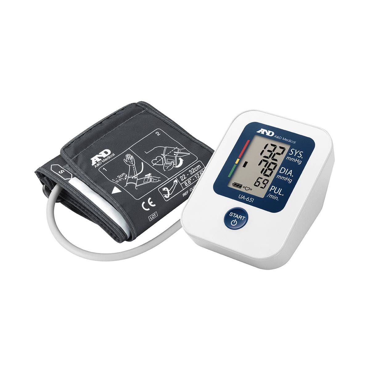 A&D Medical Upper Arm Blood Pressure Monitor UA-651 Digital - Image 3