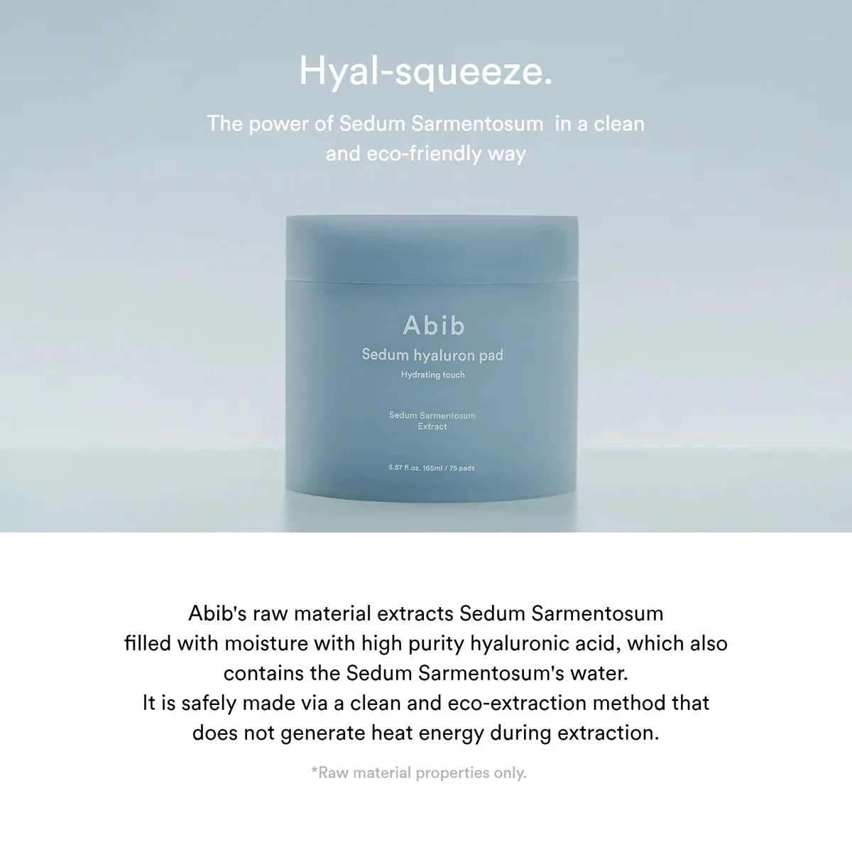Abib Sedum Hyaluron Hydrating Touch 75 Pads - Image 4