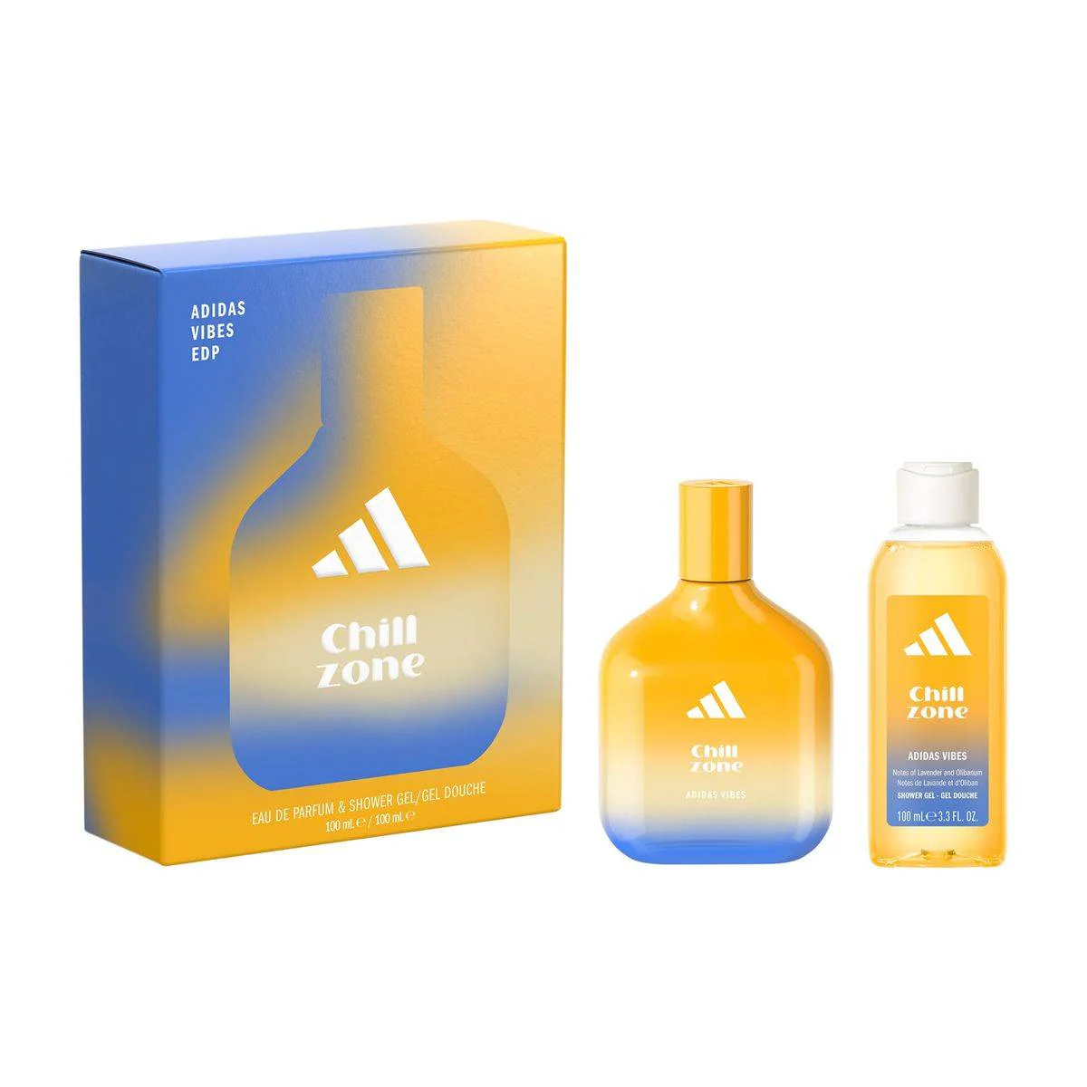 Adidas Vibes Chill Zone Eau de Parfum 100ml + Shower Gel 100ml Gift Set - Image 3