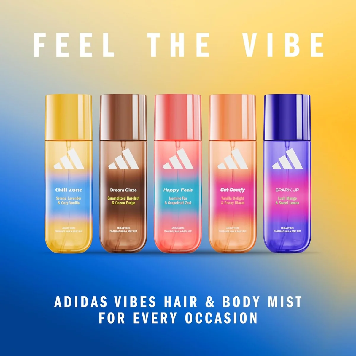 Adidas Vibes Chill Zone Hair & Body Mist Serene Lavender & Cozy Vanilla 236ml - Image 5