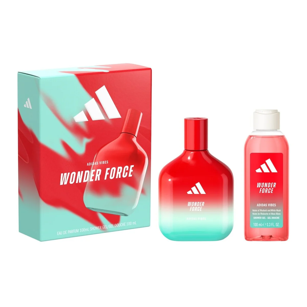 Adidas Vibes Wonder Force Eau de Parfum 100ml + Shower Gel 100ml Gift Set - Image 2