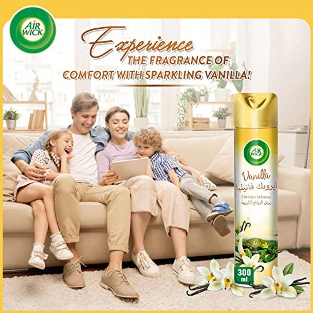 Air Wick Air Freshener Aerosol Spray Vanilla 300ml - Image 3