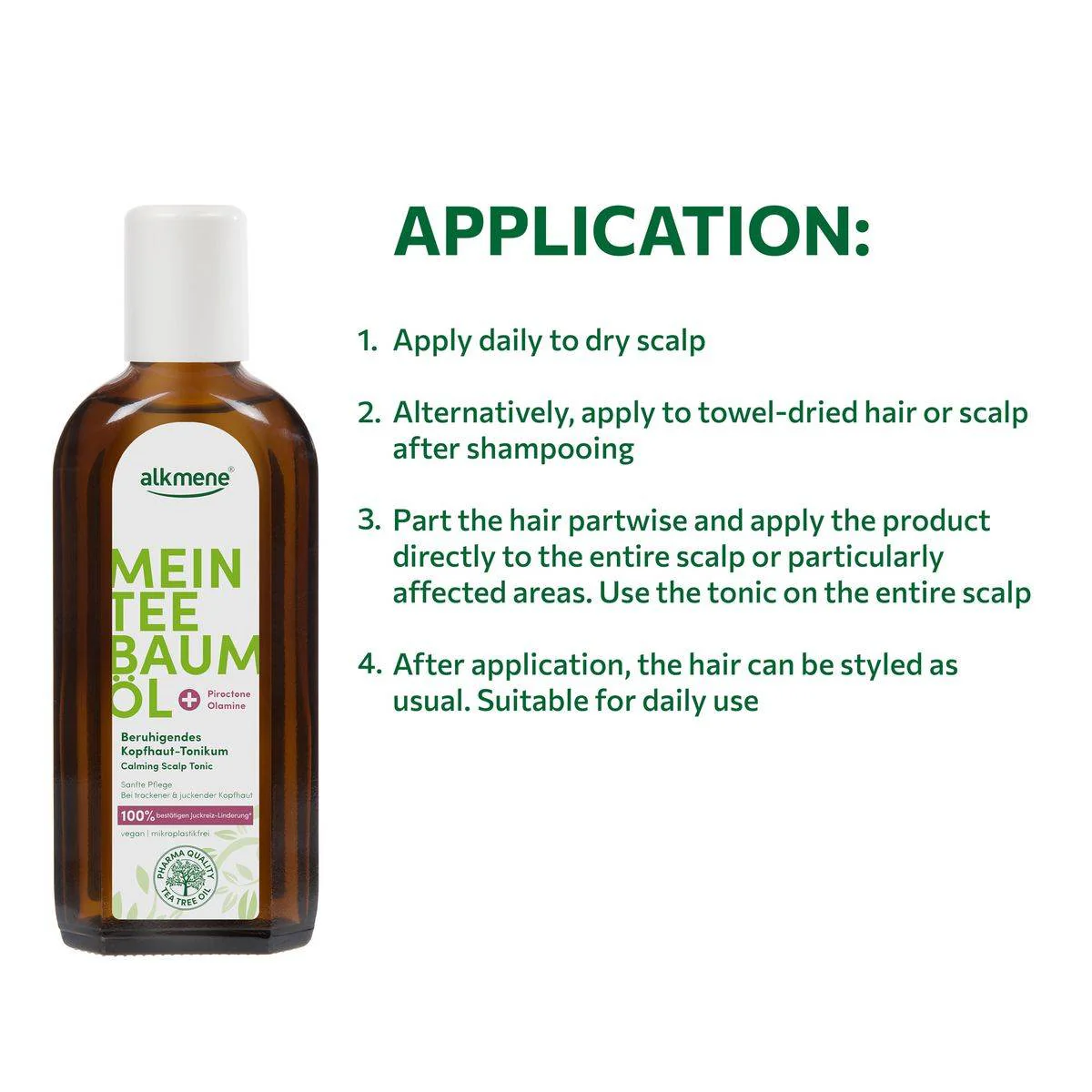 Alkmene Tea Tree Calming Scalp Tonic 250ml - Image 5