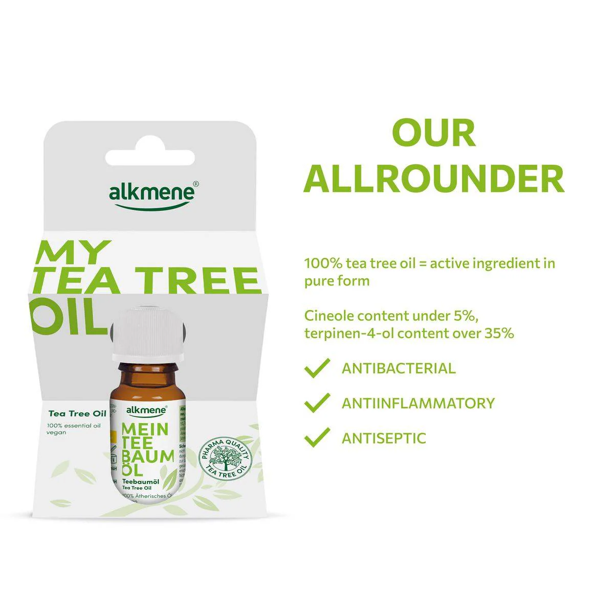 Alkmene Tea Tree Oil 10ml - Image 4