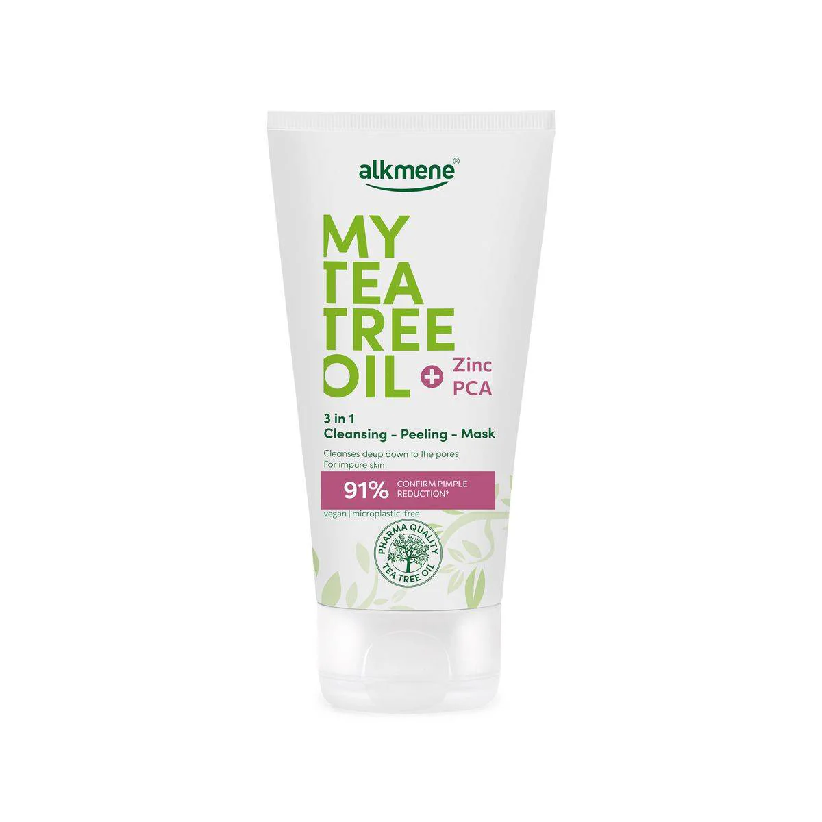 Alkmene Tea Tree Oil 3 In 1 Cleansing Peeling Mask 150ml - Image 3