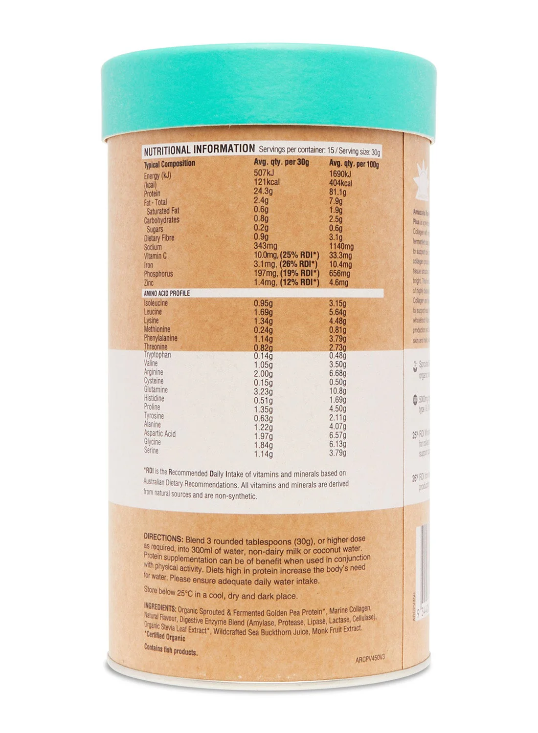 Amazonia RAW Collagen Protein+ 450g - Image 3