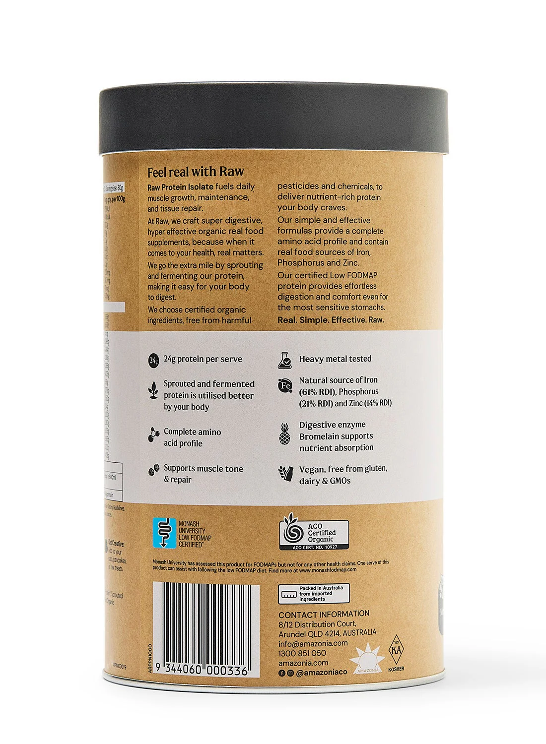 Amazonia RAW Protein Isolate Natural 1kg - Image 3