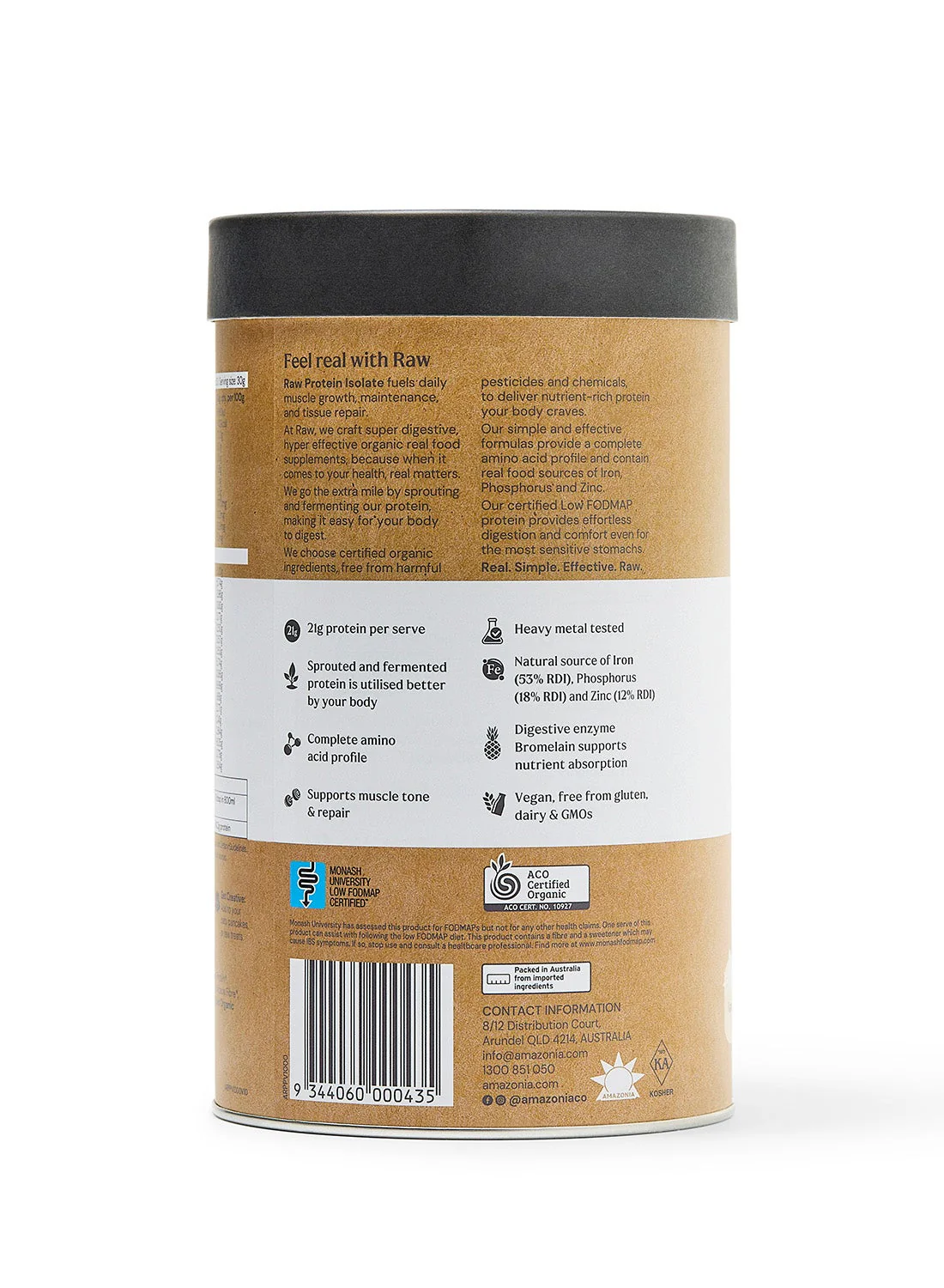 Amazonia RAW Protein Isolate Vanilla 1kg - Image 2