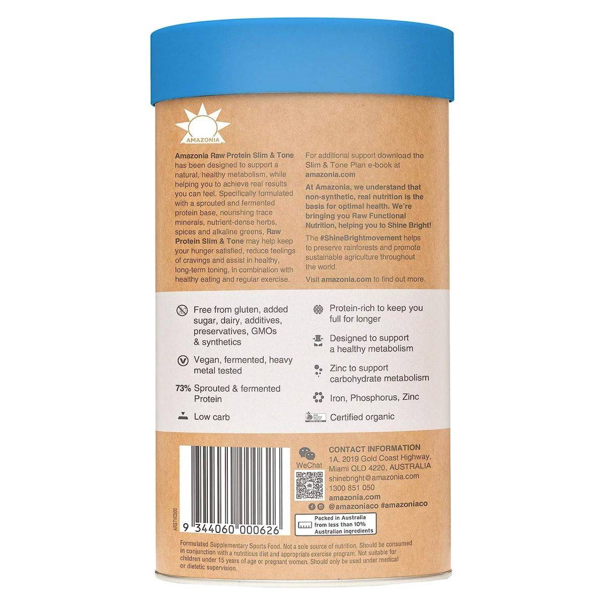 Amazonia RAW Slim & Tone Vanilla & Cinnamon 500g - Image 2