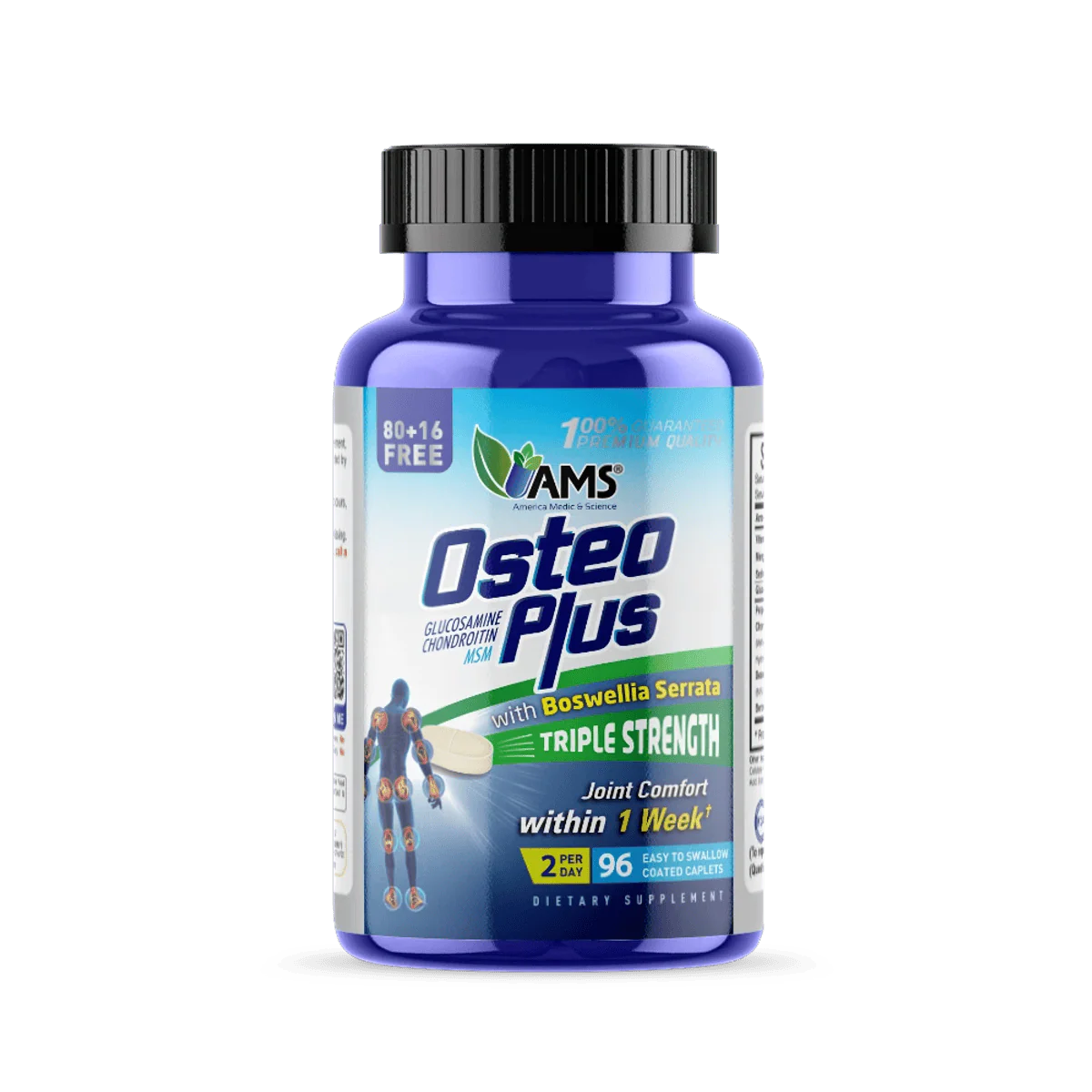 AMS Osteo Plus with Boswellia Serrata 96 Caplets