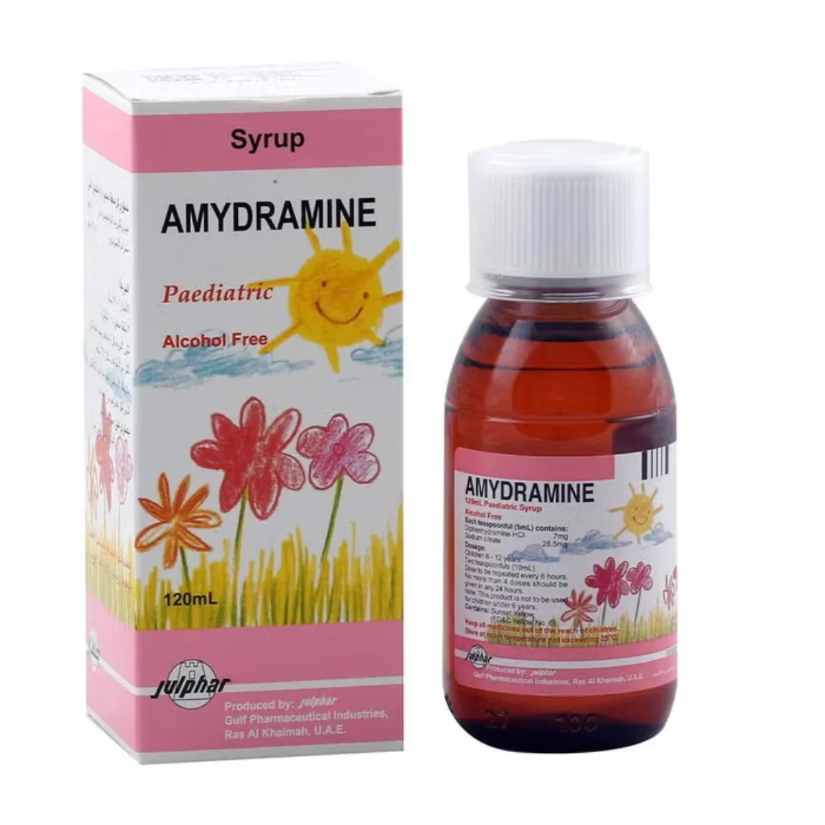 Amydramine Pedriatric Alcohol Free Syrup 120ml - Image 3