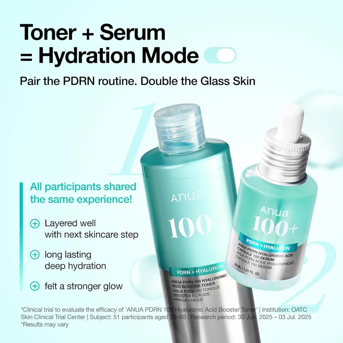 Anua 100+ PDRN + Hyaluronic Acid Booster Toner 250ml - Image 6