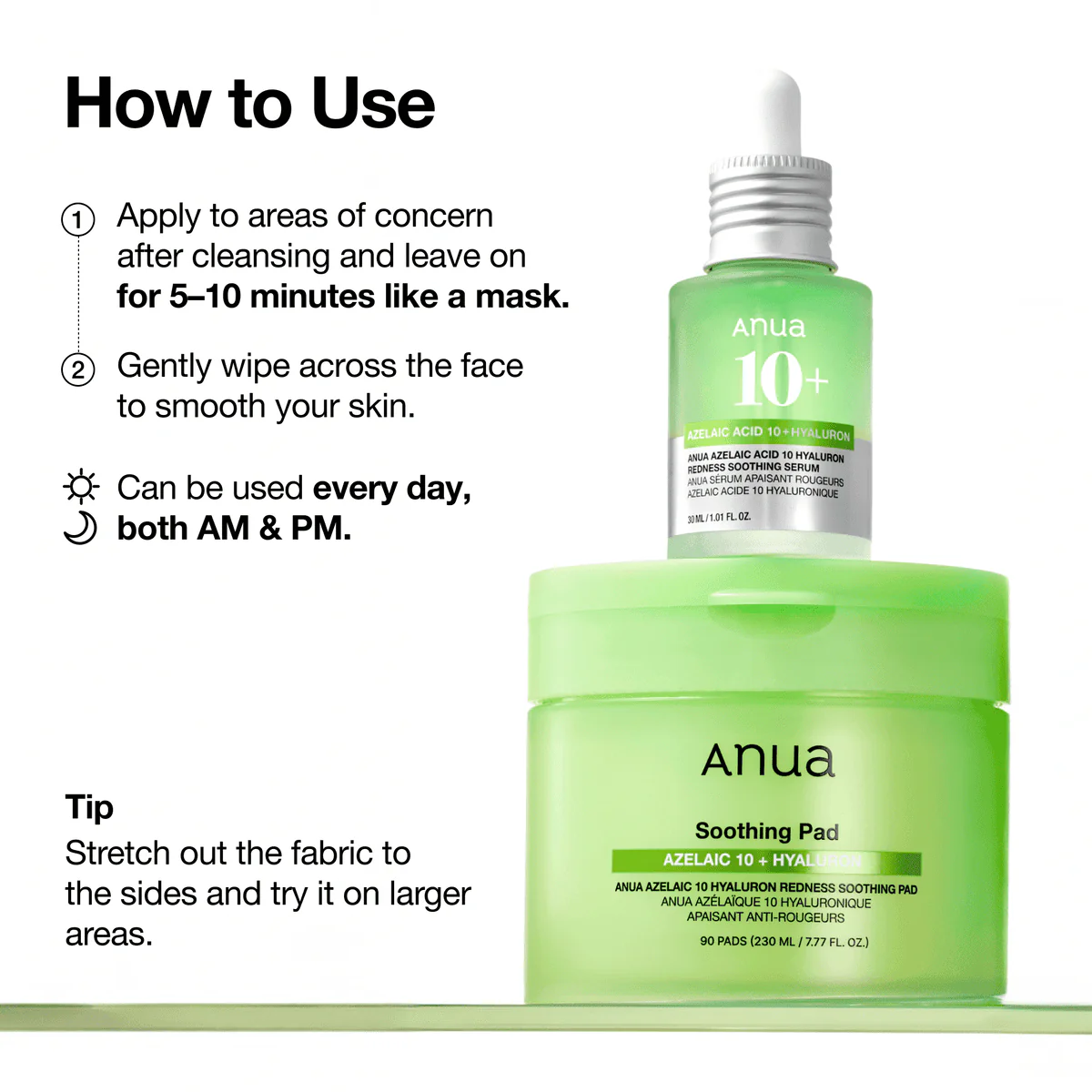 Anua Azelaic Acid 10+ Hyaluron Redness Soothing 90 Pieces - Image 3