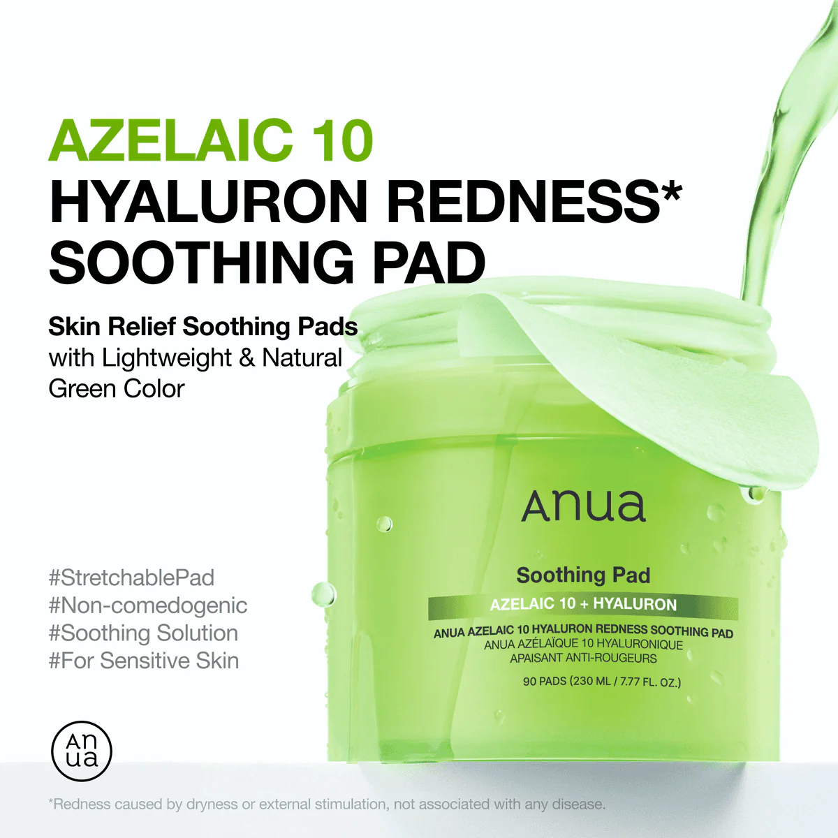 Anua Azelaic Acid 10+ Hyaluron Redness Soothing 90 Pieces - Image 5