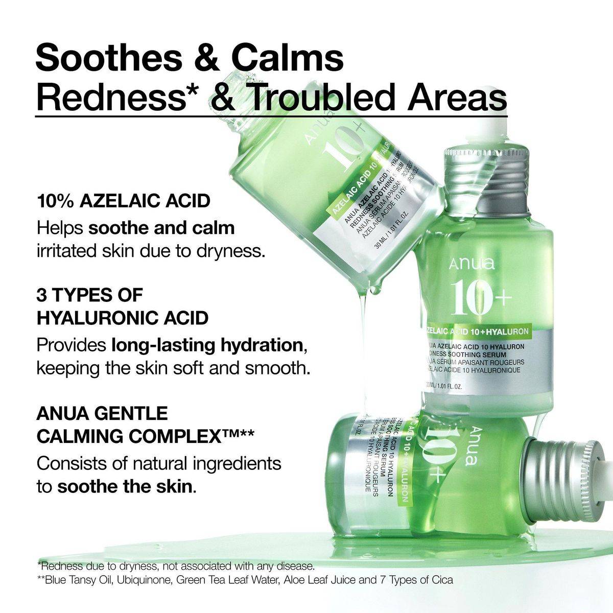 Anua Azelaic Acid 10 Hyaluron Redness Soothing Serum 30ml - Image 7