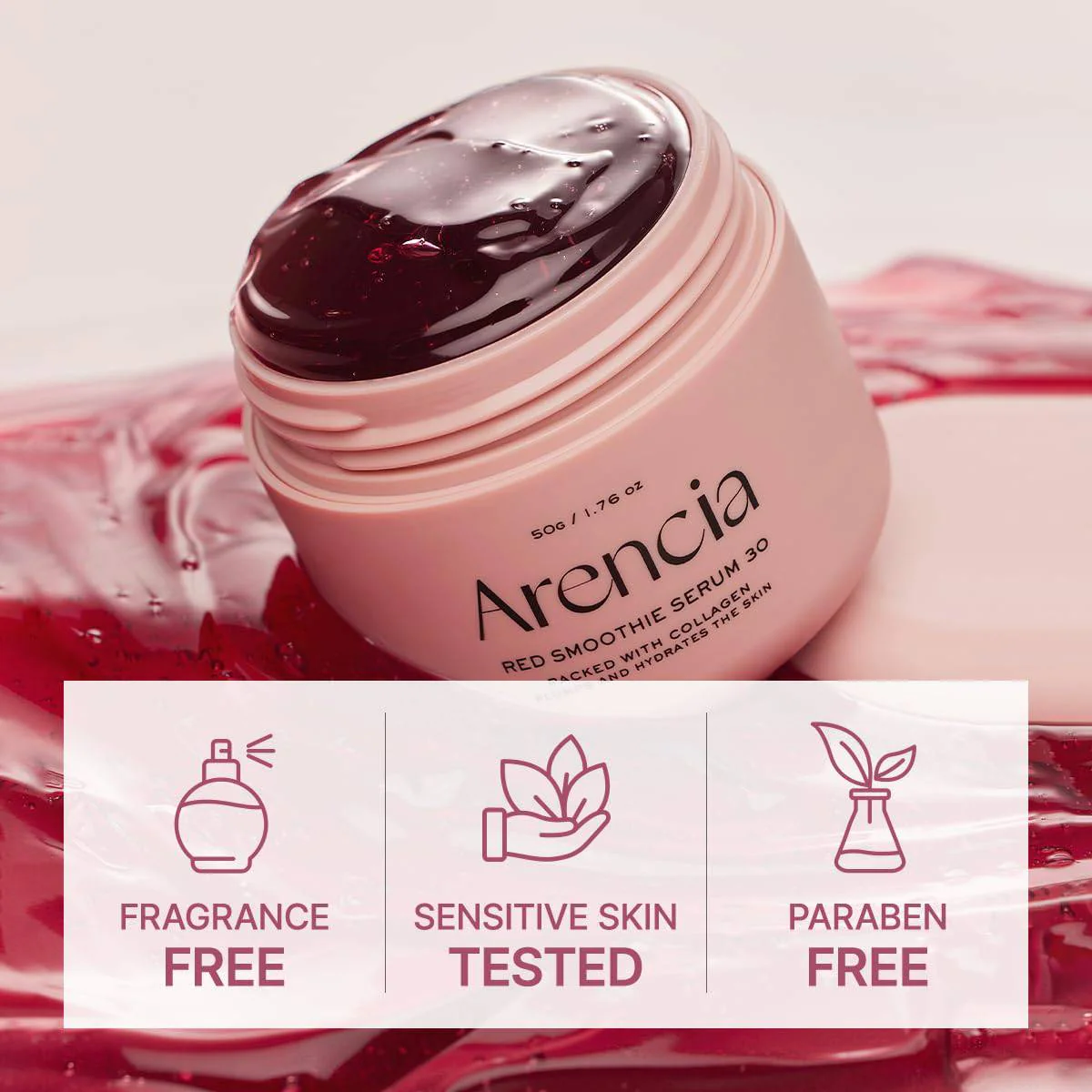 Arencia Fresh Red Smoothie Serum 30 50g - Image 9