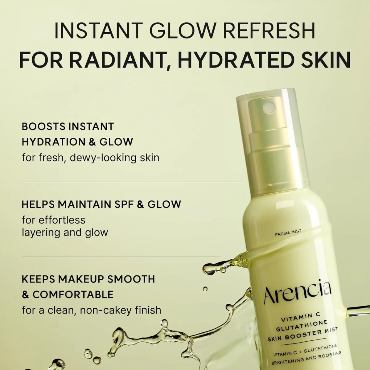 Arencia Vitamin C Glutathione Skin Booster Mist 100ml - Image 4