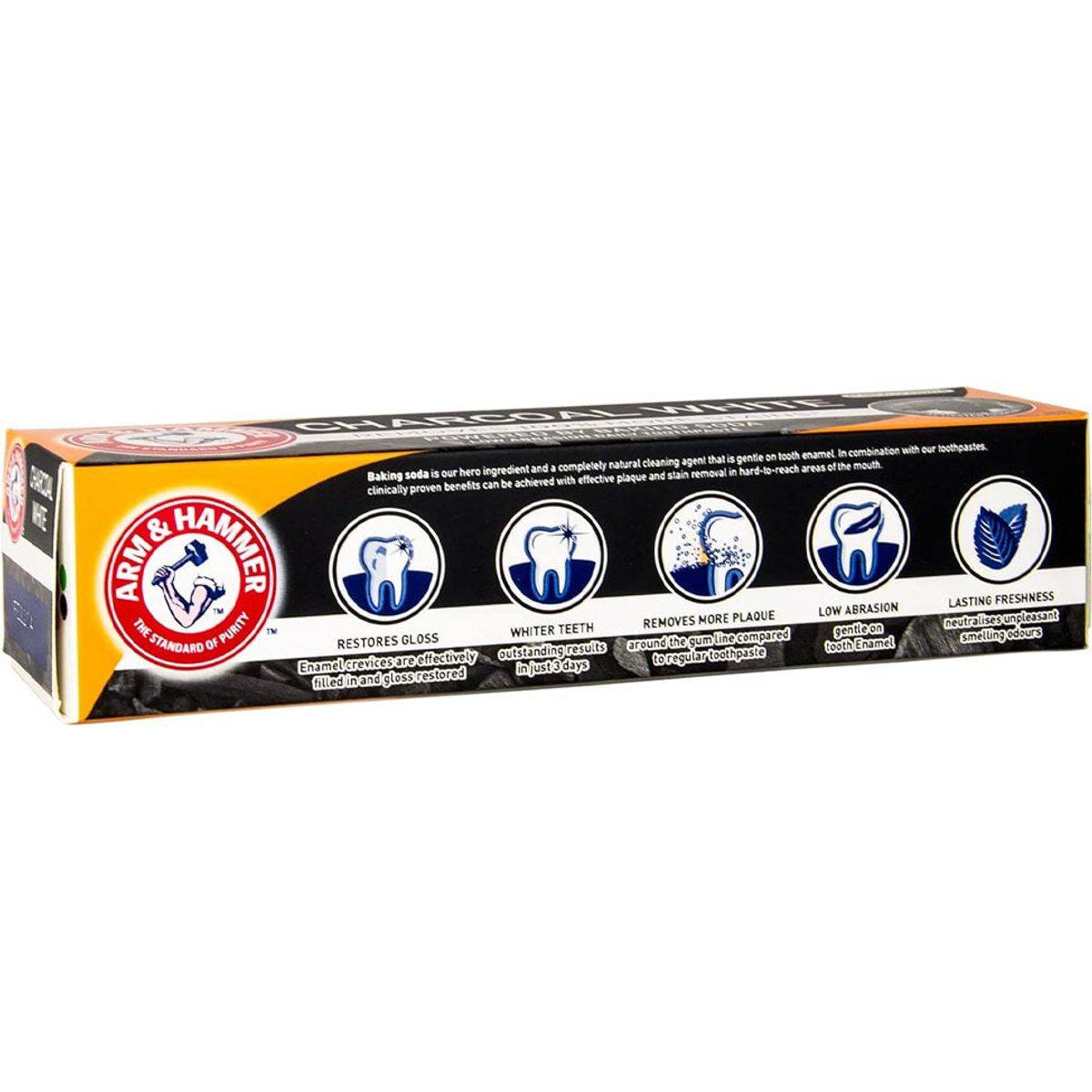 Arm & Hammer Toothpaste Charcoal White 75ml - Image 3