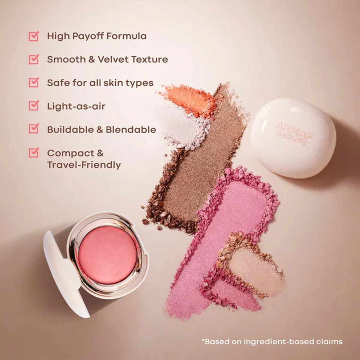 Armaf Beaute Baked Blush Earthy Velvet 5.7g - Image 4