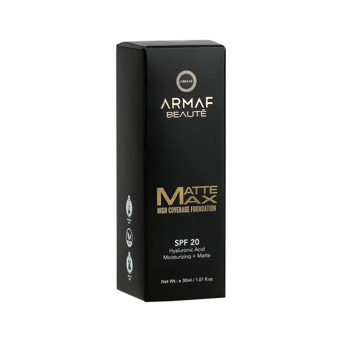 Armaf Beaute Matte Max High Coverage Foundation SPF 20 10 Maple 30ml - Image 4