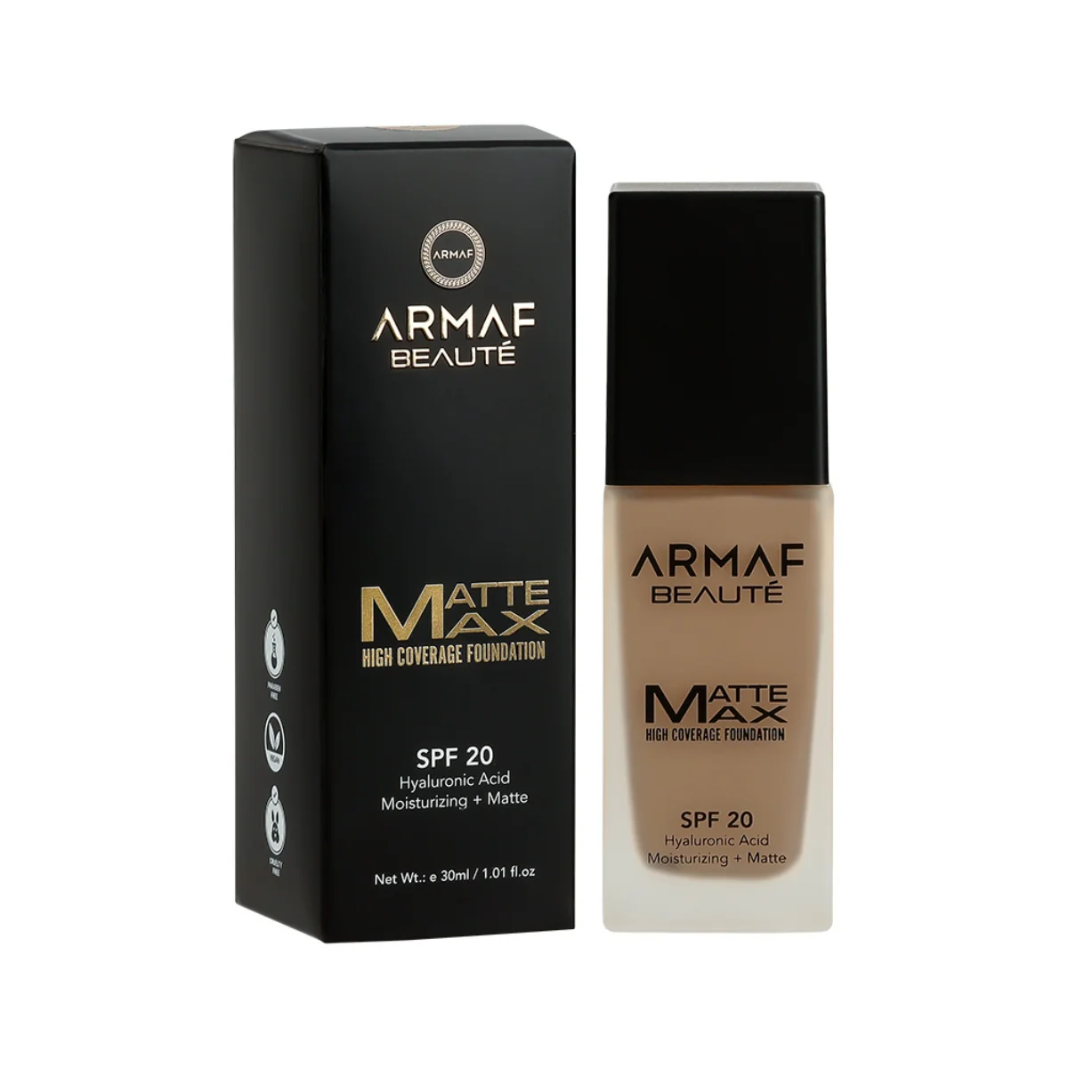 Armaf Beaute Matte Max High Coverage Foundation SPF 20 11 Coffee 30ml - Image 2