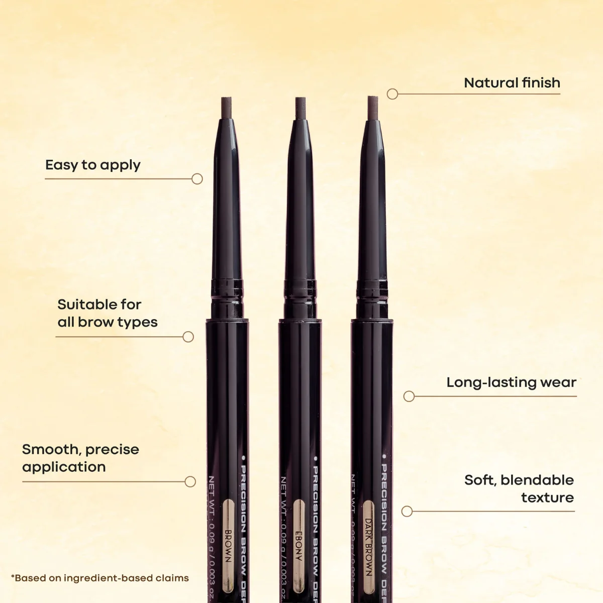 Armaf Beaute Precision Brow Definer 03 Ebony 9g - Image 4