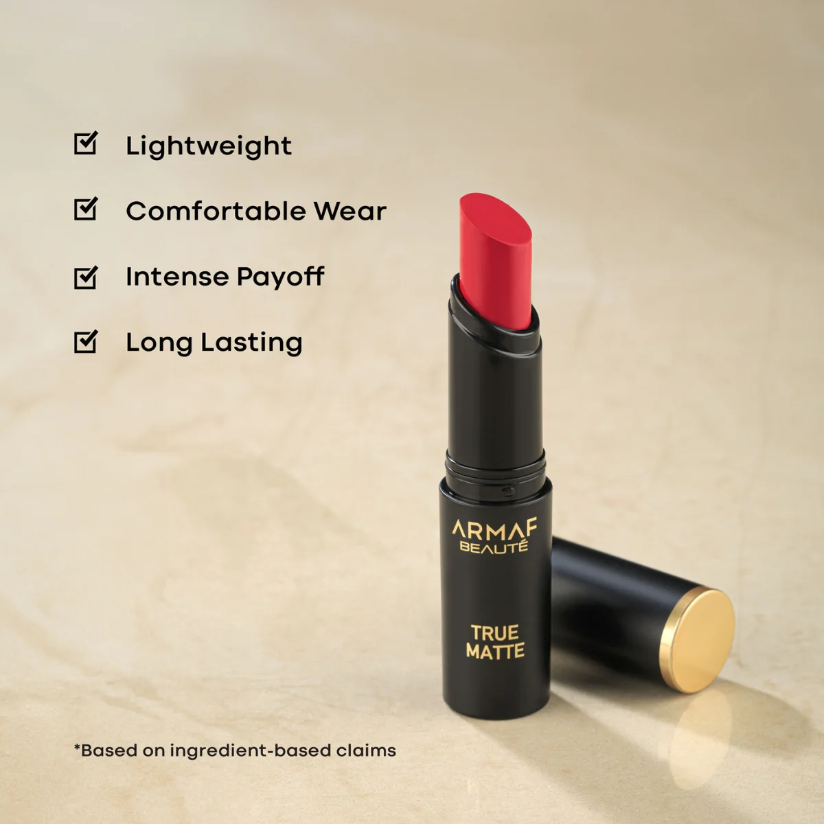 Armaf Beaute True Matte Transferproof Lipstick 10 Ayu 4ml - Image 4