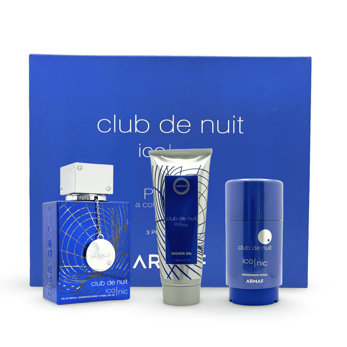Armaf Club De Nuit Iconic Eau de Parfum 105ml + Deo 75g + Shower Gel 100ml Gift Set