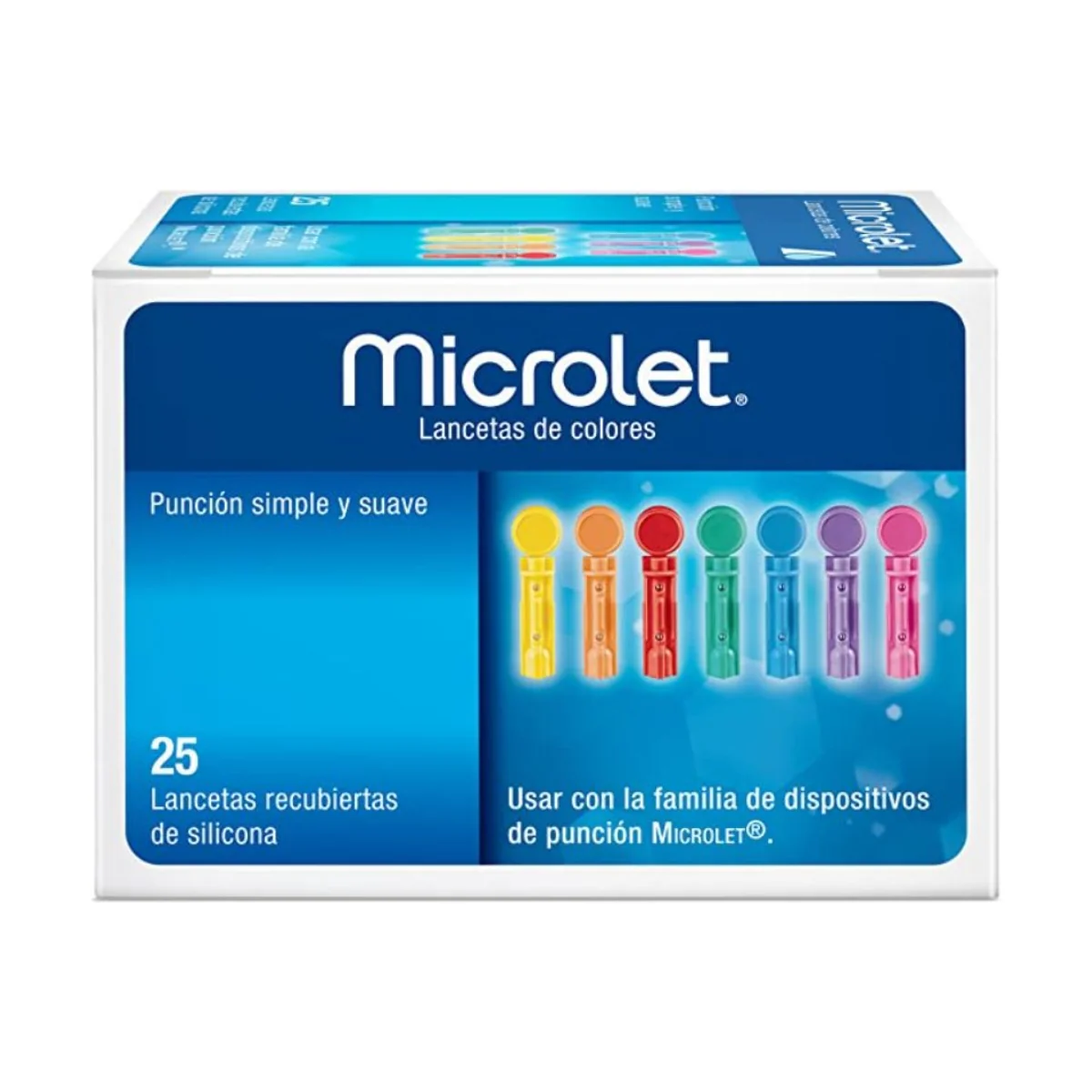 Ascensia Microlet Coloured Lancet 25 Pieces