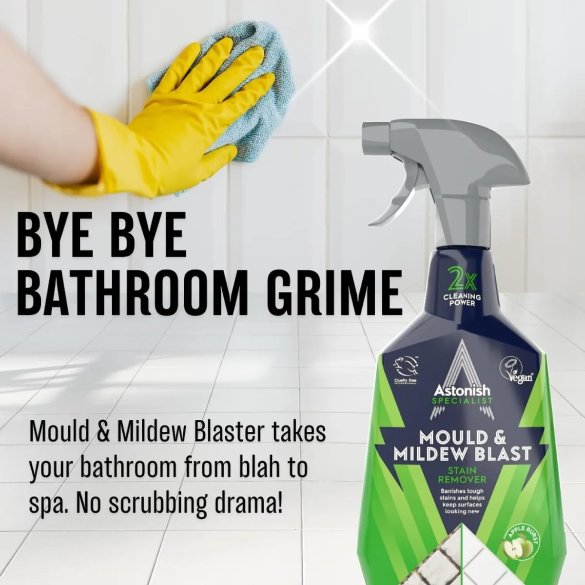 Astonish Specialist Mould & Mildew Blast Stain Remover Spray 750ml - Image 4