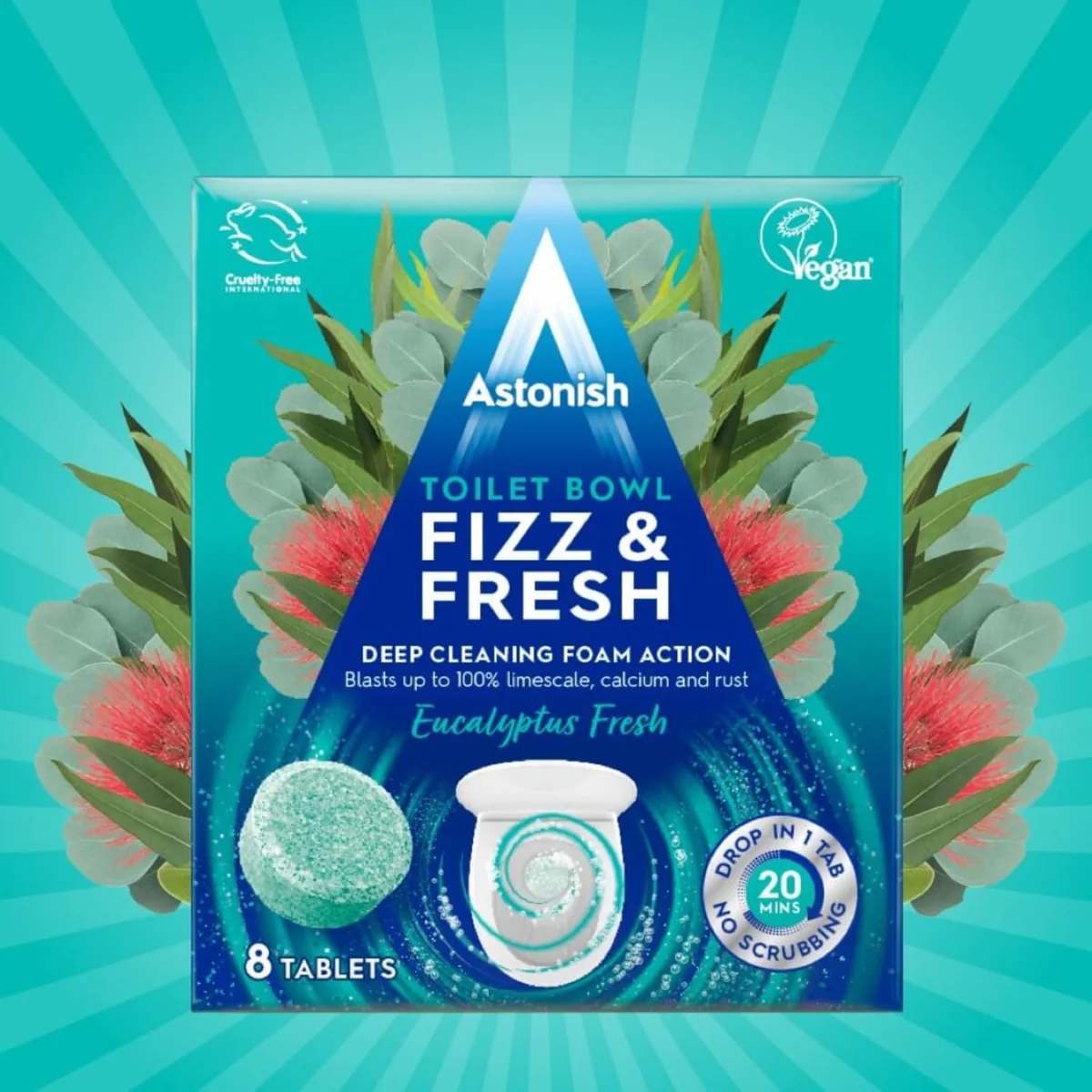 Astonish Toilet Bowl Fizz & Fresh Eucalyptus Fresh 8 Tablets - Image 2