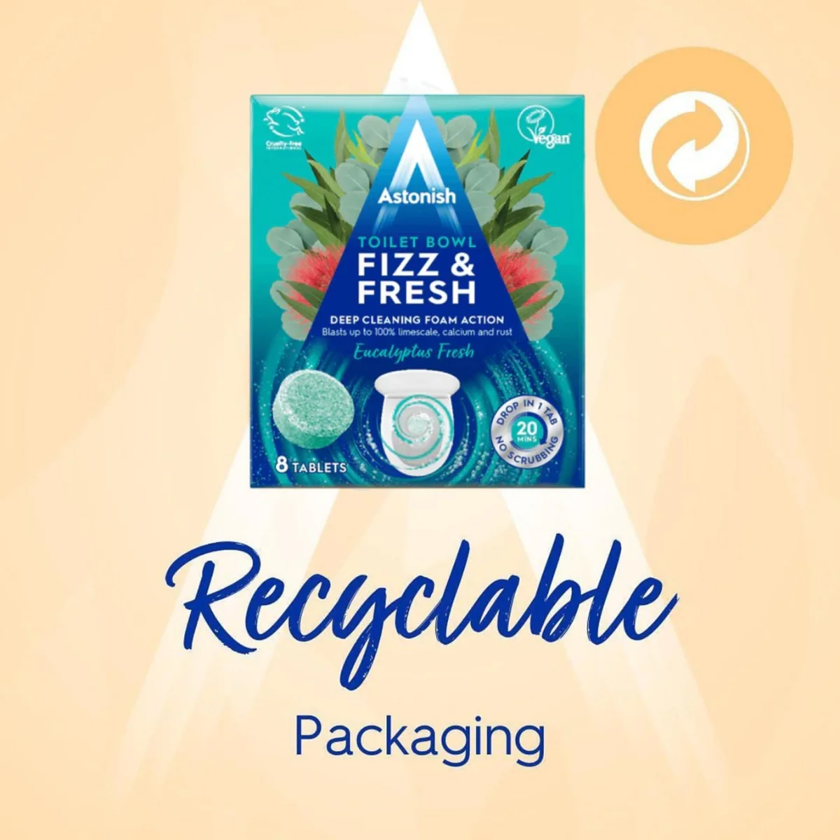 Astonish Toilet Bowl Fizz & Fresh Eucalyptus Fresh 8 Tablets - Image 3