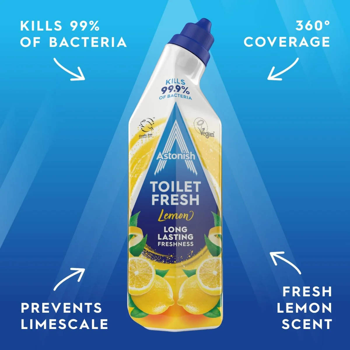 Astonish Toilet Fresh Gel Cleaner Lemon 750ml - Image 3