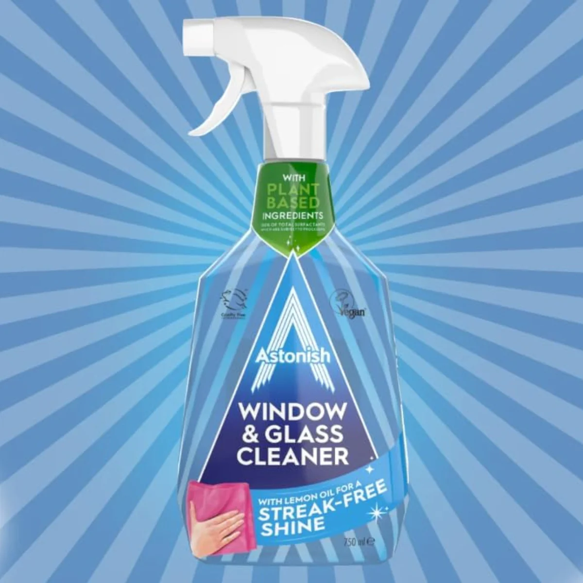 Astonish Window & Glass Cleaner Spray 750ml - Image 2