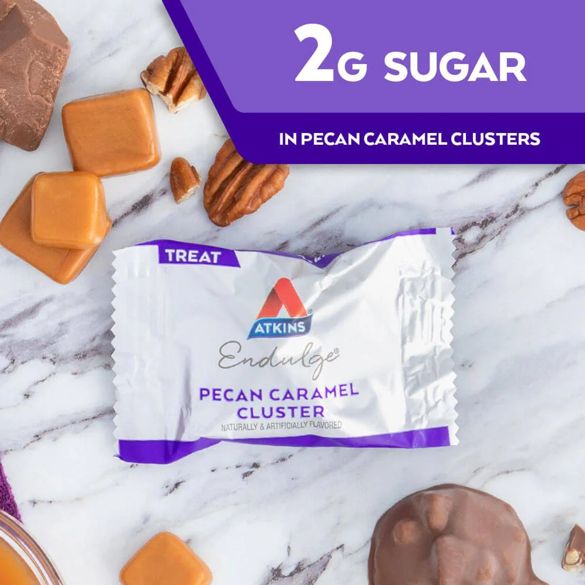 Atkins Endulge Treat Pecan Caramel Clusters 14g - Image 4