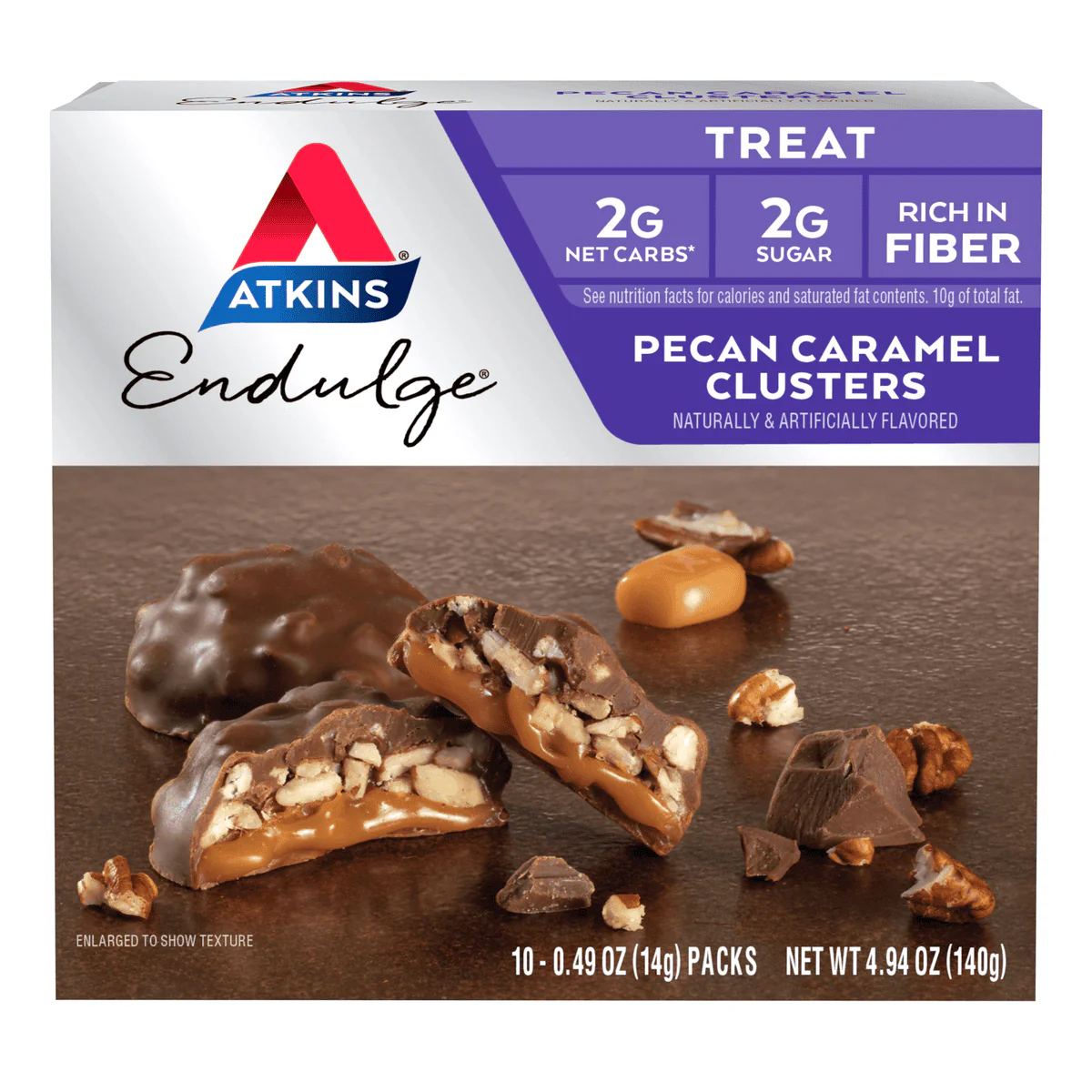 Atkins Endulge Treat Pecan Caramel Clusters 14g - Image 6