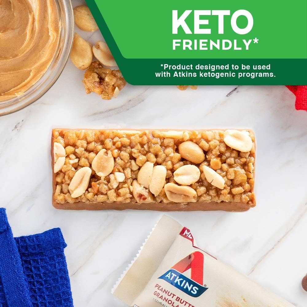 Atkins Meal Protein Bar Peanut Butter Granola Bar 48g - Image 3