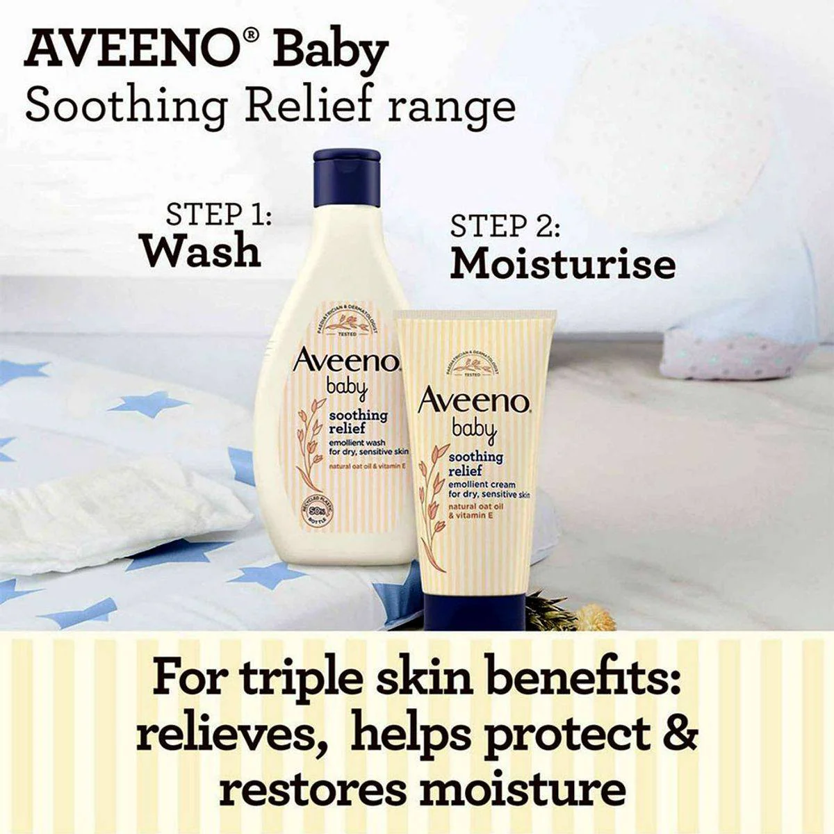 Aveeno Baby Soothing Relief Cream 150ml - Image 4