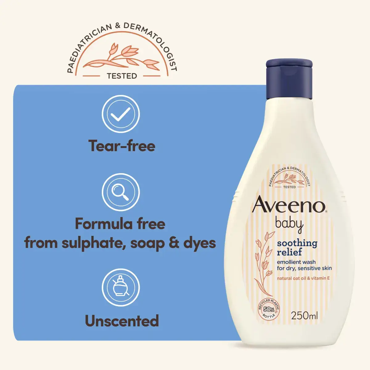 Aveeno Baby Soothing Relief Wash 250ml - Image 6