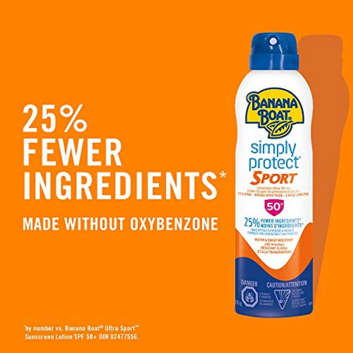 Banana Boat Simply Protect Sport Suncare Spray SPF50 170g - Image 2