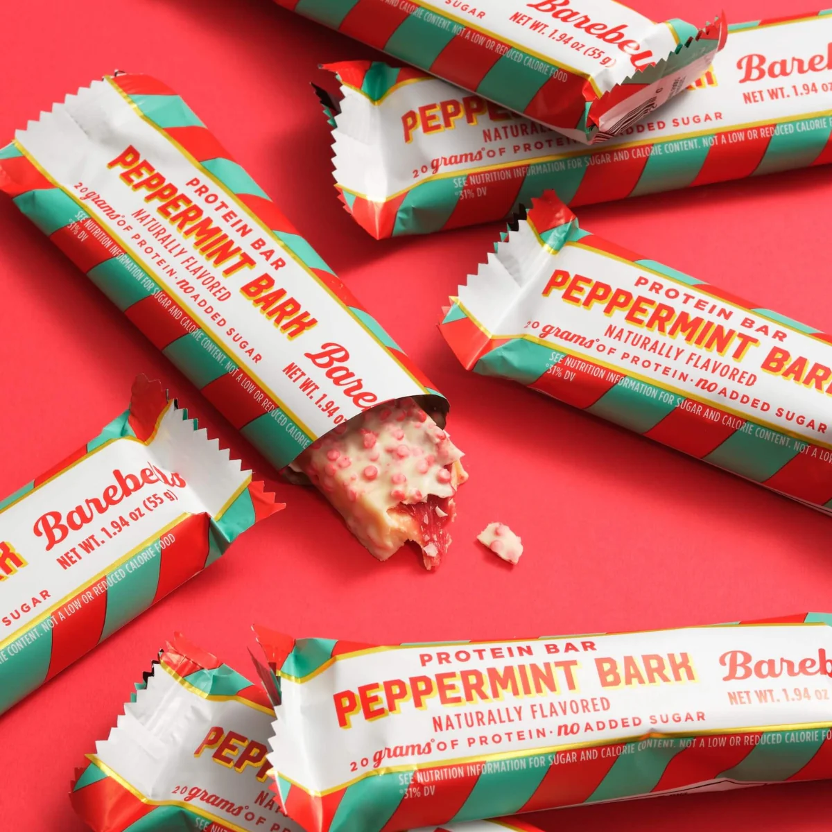 Barebells Peppermint Bark Protein Bar 55g - Image 2