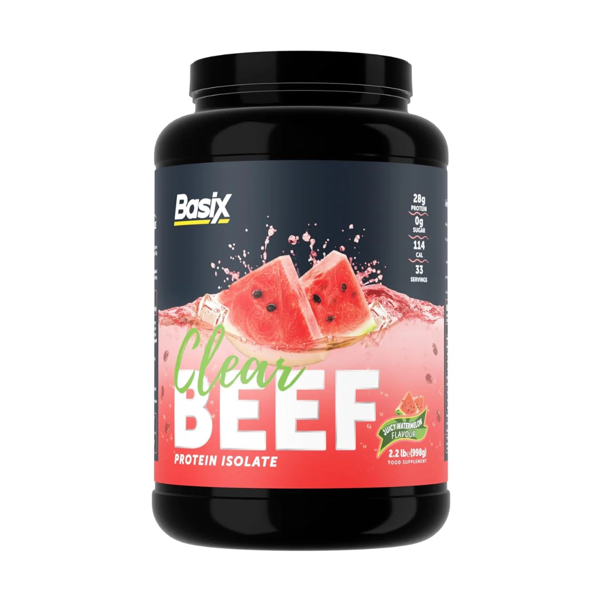 Basix Clear Beef Protein Isolate Juicy Watermelon 998g