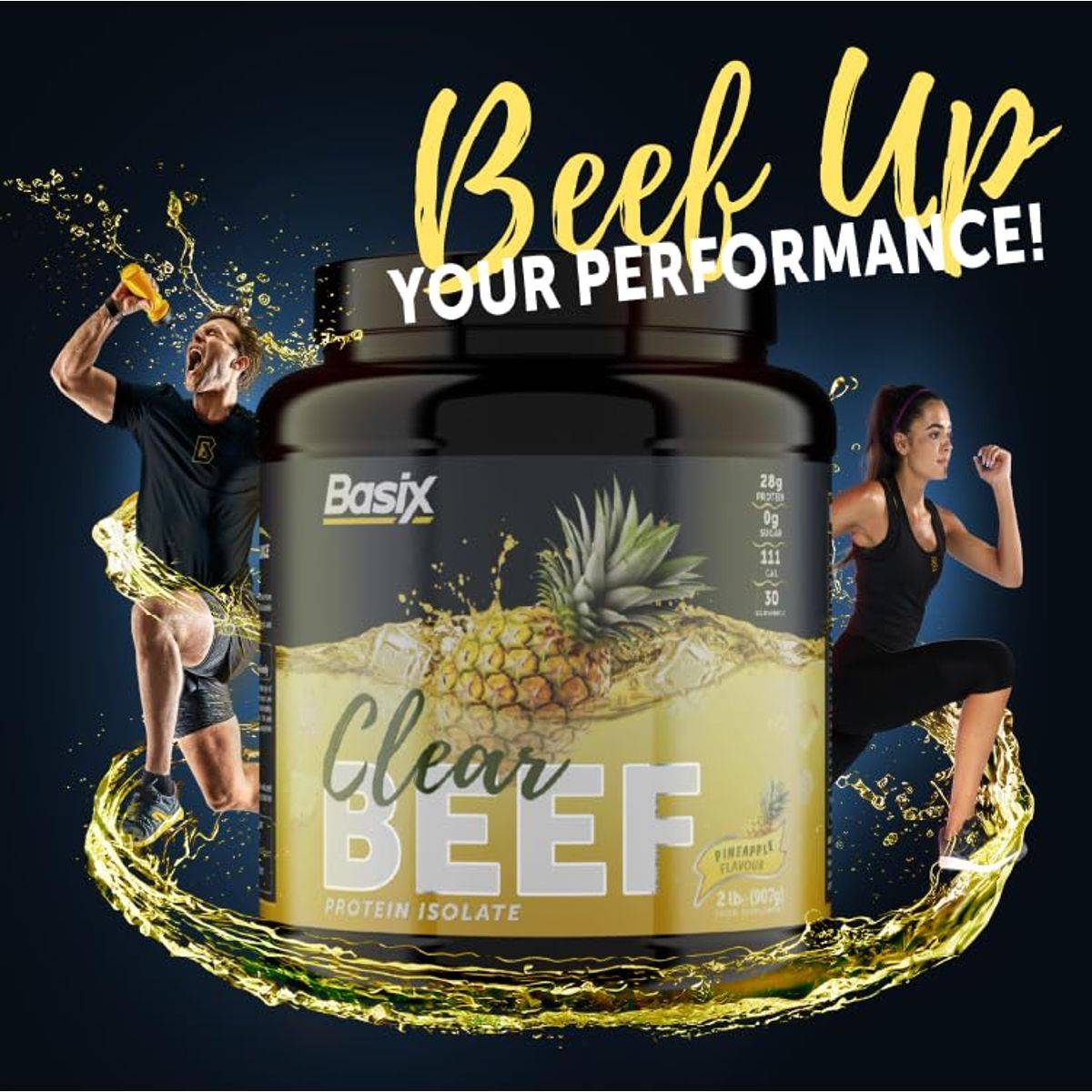 Basix Clear Beef Protein Isolate Pineapple 998g - Image 4
