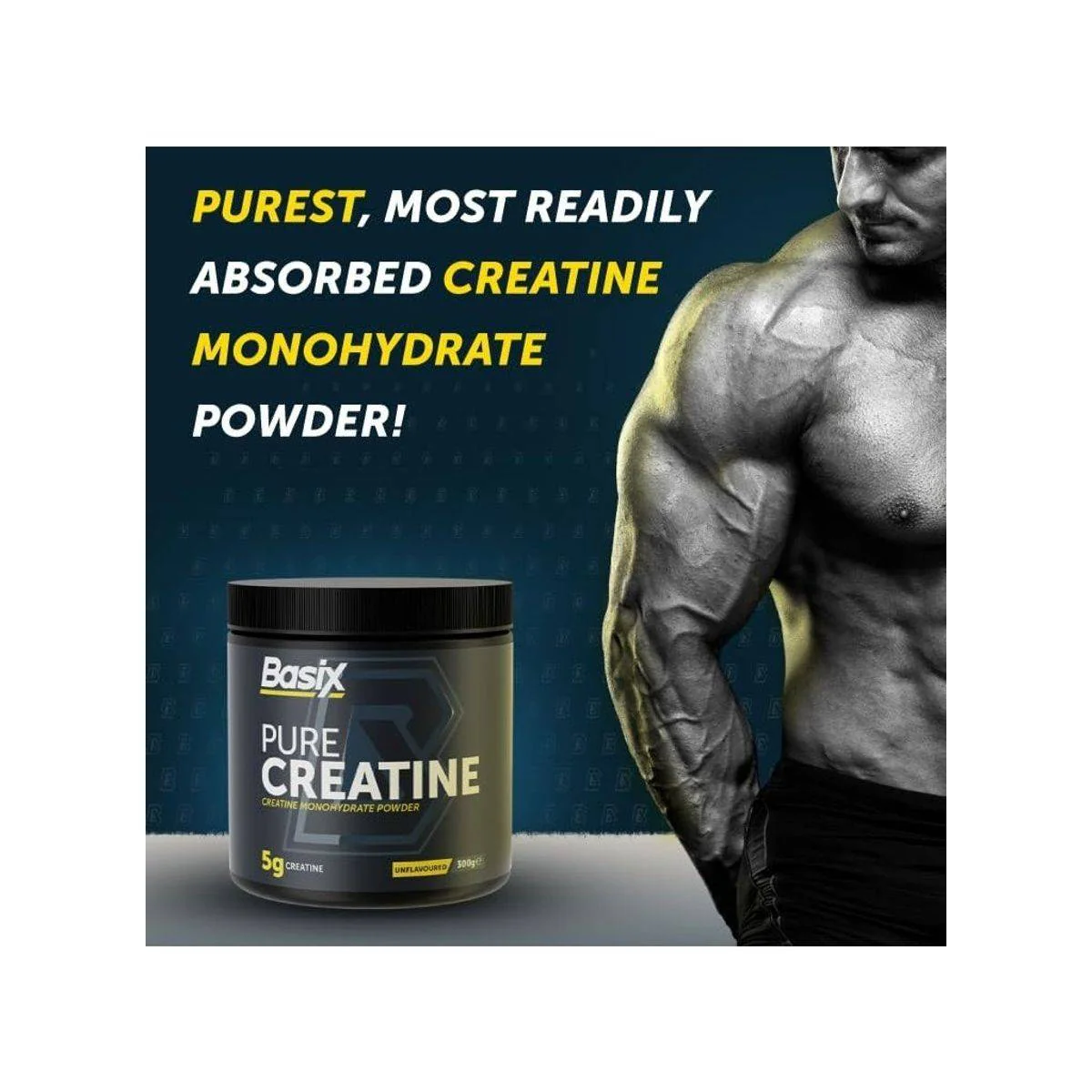 Basix Pure Creatine Unflavored 300g - Image 5
