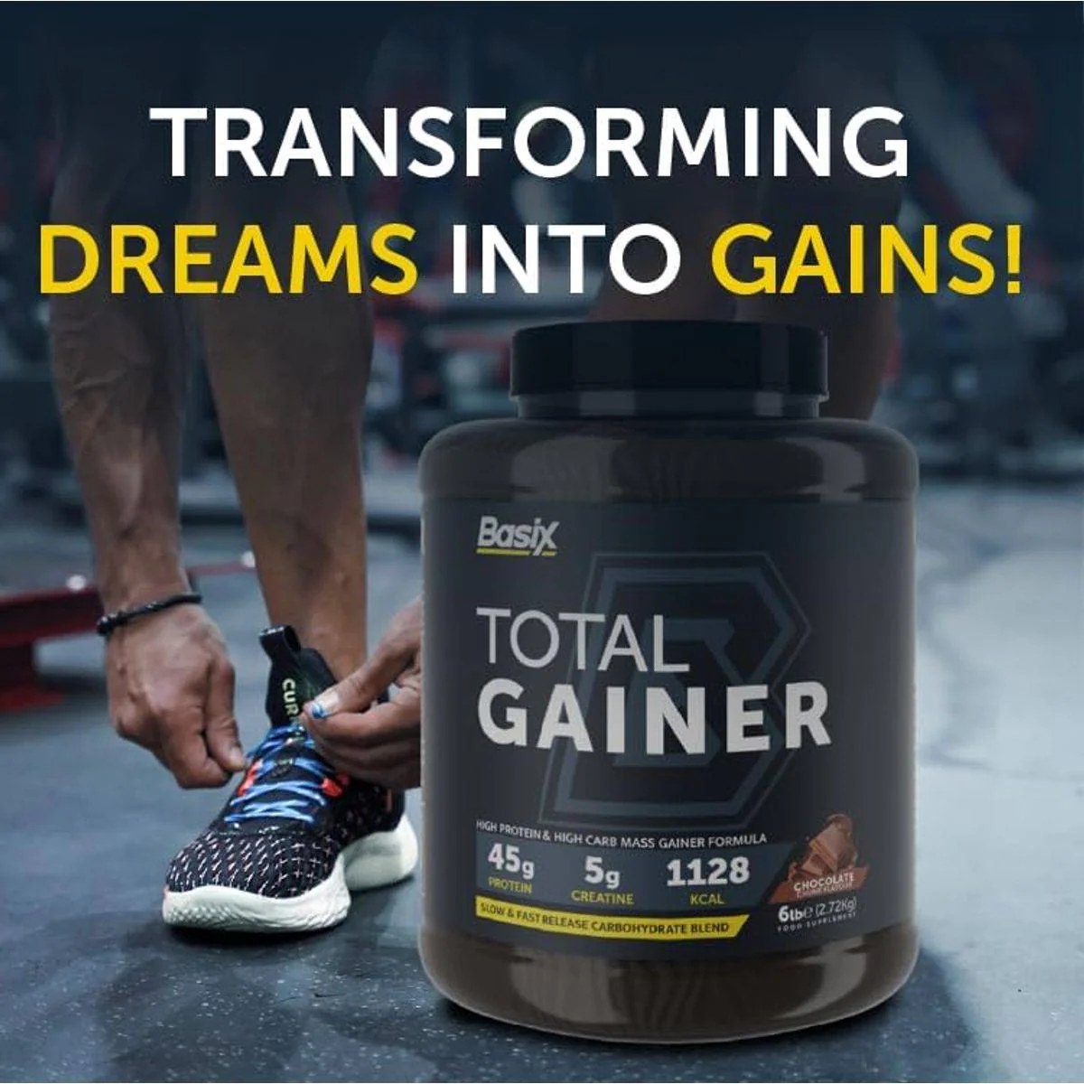 Basix Total Gainer Choco Chunk 2.72kg - Image 3