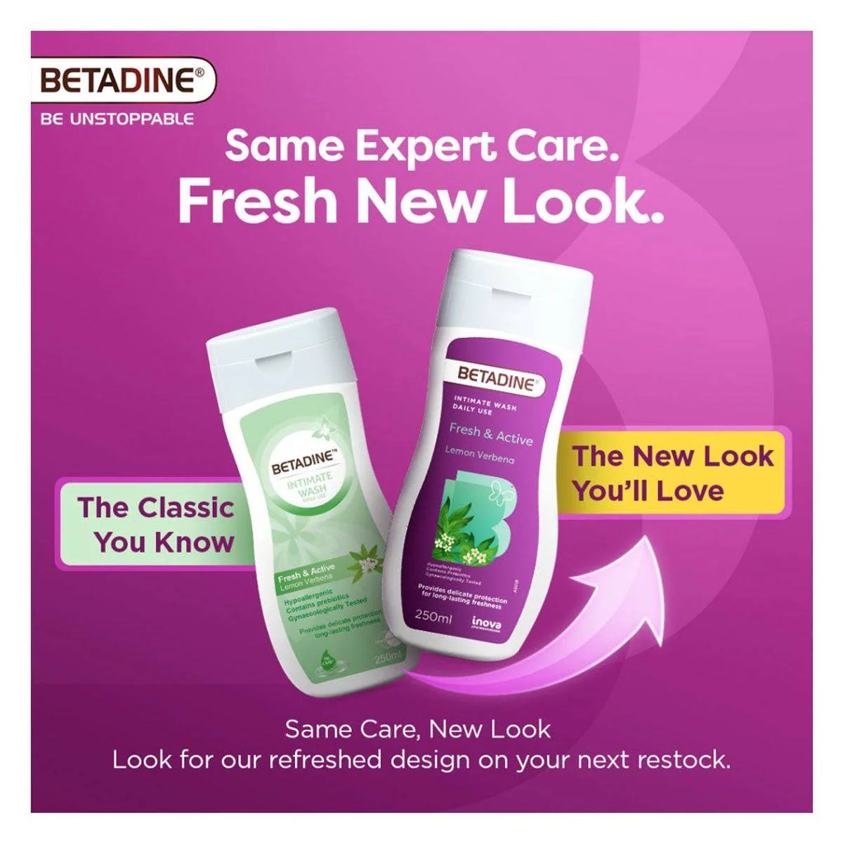 Betadine Intimate Wash Fresh & Active with Lemon Verbena 250ml - Image 2